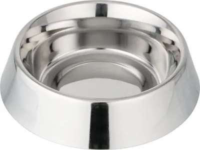 Produktbild von Fackelmann Tierfutternapf CAT&DOG, Futternapf aus Edelstahl, Fressnapf mit Anti-Rutsch-Fläche (Farbe: Silber)