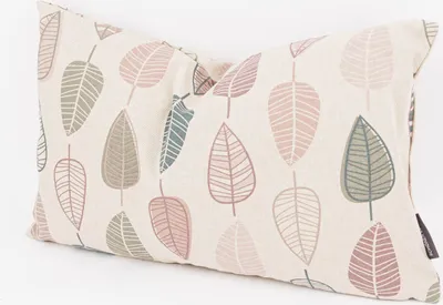 Produktbild von Kissenhülle Scandi Retro Leaves  natur rosa div. Größen SCHÖNER LEBEN Größe 60x80cm (HxB) 60x80cm (HxB) Größe