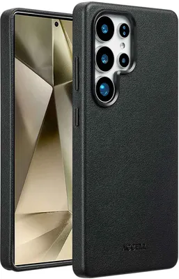 Immagine prodotto di Accezz MagSafe Backcover in pelle per Samsung Galaxy S25 Ultra - Nero Onyx