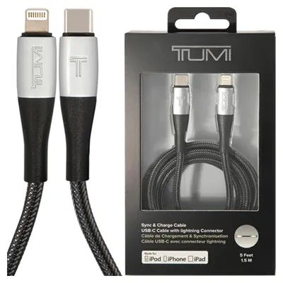 Image de Tumi Tuccsmfi cable Usb-C - Lightning1.5M Fast Charging Czarny/Black