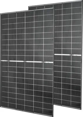 Zdjęcie produktu dla VEVOR Dwustronny panel słoneczny 2 szt. 400 W, 16BB typu N monokrystaliczny moduł PV 24% sprawność, wodoodporny moduł słoneczny IP65 z wyjściem MC4 i aluminiową ramą do samochodu, łodzi, kampera, niezależny od sieci