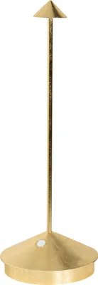 Produktbild von Pina Pro Gold Leaf Wiederaufladbare und dimmbare kabellose LED-Tischlampe, Safran, 2200-2700-3000 K