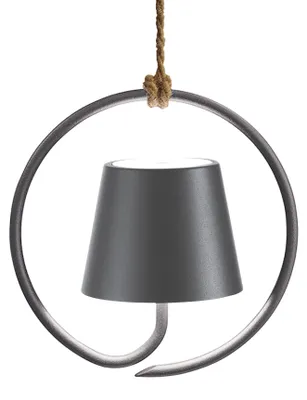 Immagine prodotto di Lampada a led a sospensione Poldina Grigio Scuro ricaricabile e dimmerabile