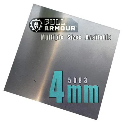 Aluminiumplatte 4 mm, Güte 5083, 300x300 mm