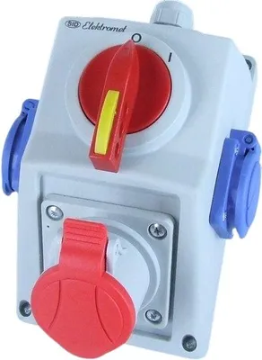 Produktbild von ELEKTROMET 971660 Industriesteckdose IP54 16A 400V Rot
