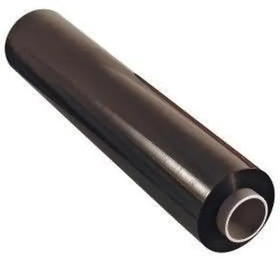 Produktbild von Stretchfolie 23my 500mm x 300m schwarz Handrolle
