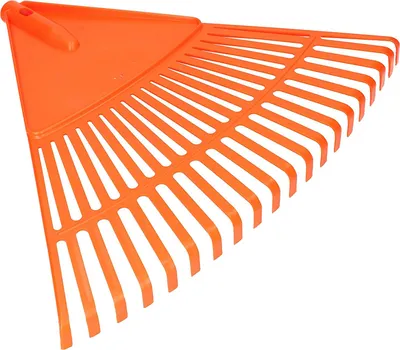 Immagine prodotto di KOTARBAU® Rastrello per Foglie Plastica 20 Denti Arancione Rastrello Giardino senza Manico Rastrelli per Foglie Erba Siepi Leggero