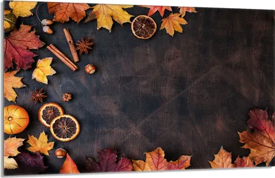 Produktbild von Herdabdeckplatte 80x52cm 1-teilig Glaskeramikkochfeld-Abdeckung Spritzschutz, Herbst Laub