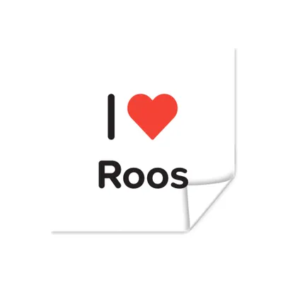 Produktbild von MuchoWow® Poster Ich liebe - Rose - Mädchen 100x100 cm - Babyzimmer