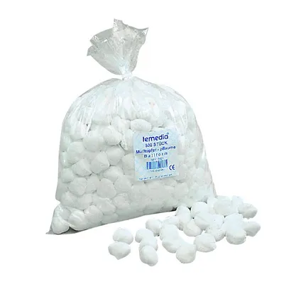 Produktbild von Mulltupfer haselnussgroß unsteril 500 St
