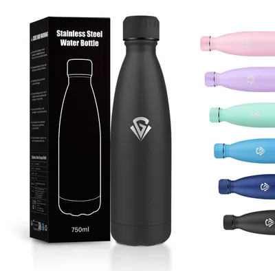 Productafbeelding van RVS drinkfles 750 ml, geïsoleerde drinkfles, BPA-vrije geïsoleerde drinkfles