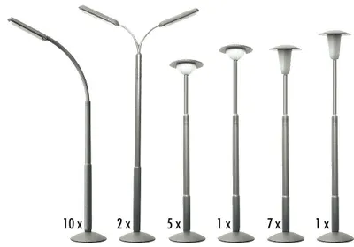 Produktbild von Faller 180538 - 1/87 / H0 Straßenlampen-Set - Neu