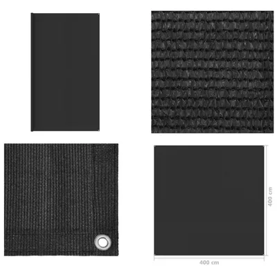 Obrázek produktu pro vidaXL Stanový koberec 400x400 cm antracit - Koberec do stanu - Koberce do stanu - Kempinkové koberce - Kempinkové koberce
