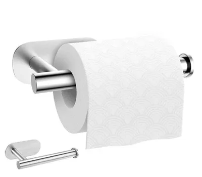 Produktbild von Toilettenpapierhalter ohne Bohren Klopapierhalter selbstklebend,WC Rollenhalter,Papierrollenhalter Bad Wand, Wandmontage Bad Halter,für Bad, WC,Küche