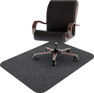 Produktbild von Famanu Bodenmatte 90 cm x 120 cm - Dunkelgrau, rutschfest für harte Böden