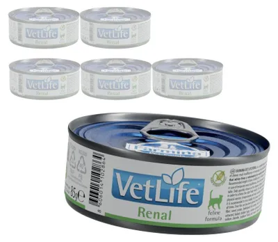 Produktbild von Farmina Vet Life Renal Feline 6x85g Nassfutter für Katzen mit akutem Nierenversagen