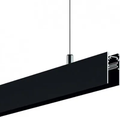 Image de Rail Magnétique en Saillie 48V 2m NOIR