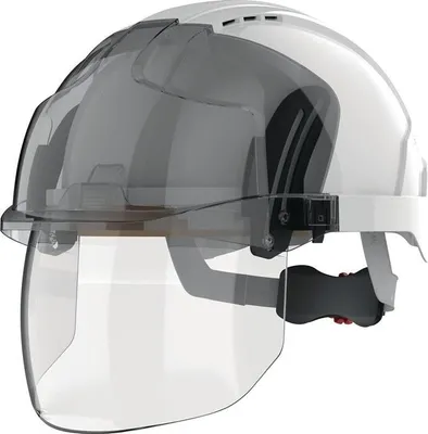 Zdjęcie produktu dla Hełm przemysłowy EVO® VISTAshield® biały/dymny ABS EN 397, EN 50365 JSP
