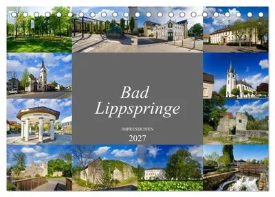 Produktbild von Bad Lippspringe Impressionen (Tischkalender 2027 DIN A5 quer), CALVENDO Monatskalender