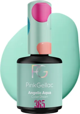 Produktbild von Pink Gellac - Shellac Nagellack 15 ml - Angelic Aqua Gellack - UV Nagellack