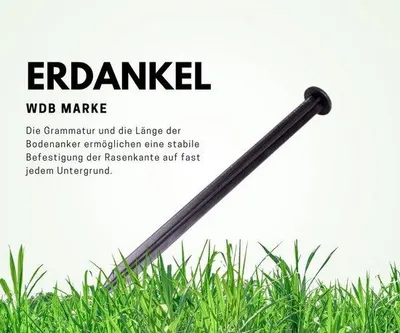 Productafbeelding van Kunststof spijkers 18 cm voor gazon- en bestratingsrand - 50 stuks - zwart