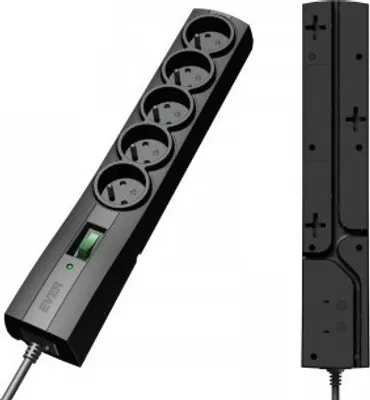 Produktbild von Ever CLASSIC Schwarz 5 AC-Ausgänge 250 V 1 5 m