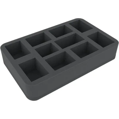 Image de Insert en mousse pour figurines Drukhari – 10 compartiments