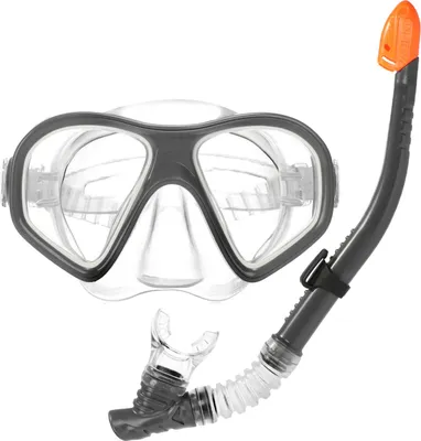 Produktbild von COM-FOUR® 2-teiliges Schnorchel-Set - Taucherbrille und Schnorchel zum Tauchen - Tauchmaske für Kinder und Erwachsene