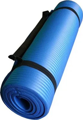 Image de Tapis de yoga en jute Softee 24498.028 bleu (120 x 60 cm)