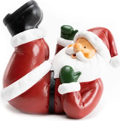 Produktbild von TrendLine Dekofigur Weihnachtsmann 20 x 18 cm rot-weiß
