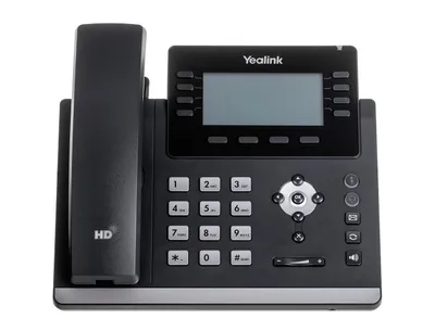 Obrázek produktu pro Yealink SIP-T43U, IP telefon, Šedá, Sluchátko s kabelem, Stůl/zeď, In-band (v přenosovém kanálu), Mimo pásmo, Informace o SIP, 12 řádky