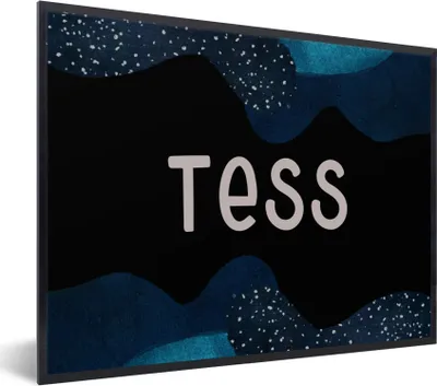 Produktbild von MuchoWow® Gerahmtes Poster Tess - Pastell - Mädchen 40x30 cm - Poster mit Schwarzem Bilderrahmen Wandposter Rahmen Foto Bilder - Kunstposter - Wanddekorationen