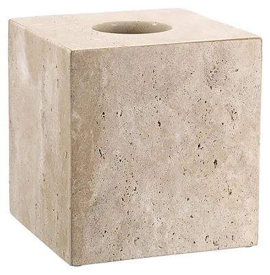 Produktbild von Travertin Tissue Box Abdeckung Quadratisch 14x14x15 cm Naturstein