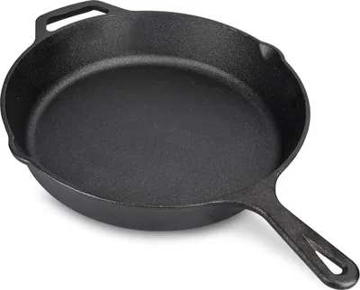 Immagine prodotto di Padella in ghisa - Padella rotonda - Adatta a tutte le fonti di calore - Ø 25 cm - Resistente al forno fino a 260 gradi