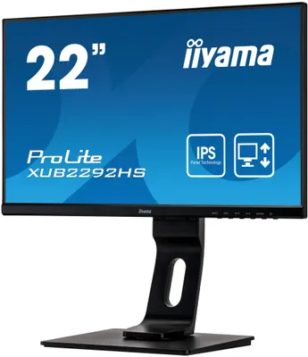 Produktbild von iiyama ProLite XUB2292HS-B1, 54,6 cm (21.5"), 1920 x 1080 Pixel, Full HD, LED, 4 ms, Schwarz