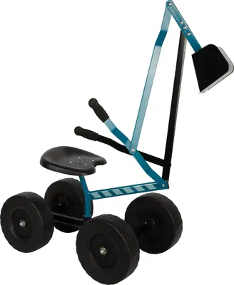 Kinderbagger mit Rädern, 360° drehbar, 50 kg, blau