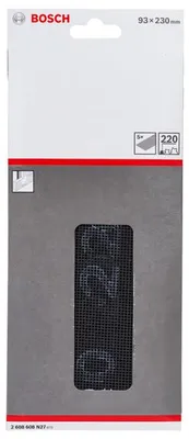 Produktbild von Schleifgitter, 93 x 230 mm, K220, 5er-Pack