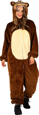 Produktbild von T4066/T4067/T4068-XL-XXL braun Affe Affen Kostüm Schimpansen Orang Utan Overall Damen Herren Gr.XL-XXL Körpergröße ca.180-200 cm