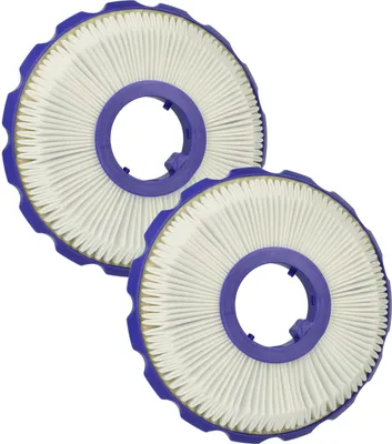 Produktbild von vhbw 2x Staubsaugerfilter kompatibel mit Dyson DC50, DC51 Animal, DC50 Mulitifloor, DC50 Animal, DC50i Staubsauger - HEPA-Nachmotor-Filter Blau Weiß