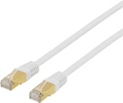Image de Câble réseau DELTACO Cat7, 0,3 m - Blanc