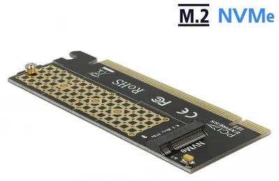 Produktbild von DELOCK PCI Express x16 Karte zu 1 x NVMe M.2 Key M
