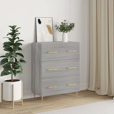 Produktbild von vidaXL Sideboard Grau Sonoma 69,5x34x90 cm Holzwerkstoff