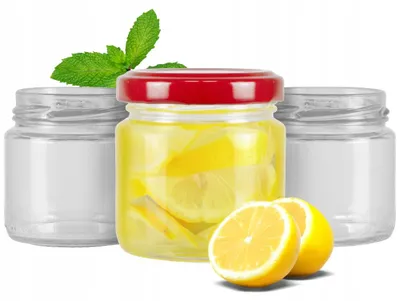 Imagen del producto de 50 recipientes de vidrio de 100 ml para alimentos, ideales para miel
