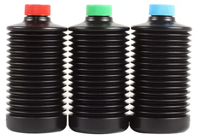 3er-Set faltbare Chemikalienflaschen 1000 ml, HDPE, lichtdicht