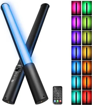 Immagine prodotto di Lampada video a LED con striscia luminosa RGB 2500K-6500K 1100 lm dimmerabile
