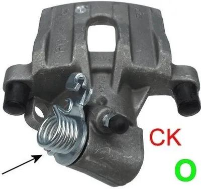 Produktbild von TEXTAR Bremssattel Hinten Rechts für FORD Focus II Schrägheck (DA, HCP, DP) Ø38mm Grau 38041700