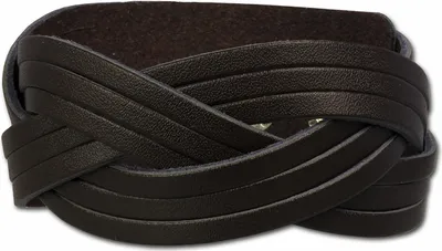 Image de SilberDream Bracelet en cuir Bijoux de bras marron crossover Femme Homme LAC737B