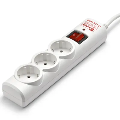 Obrázok produktu pre Salicru 680BA000001, 238 J, 3 AC zásuvky/AC zásuviek, Typ F, 250 V, 50 Hz, 10 A