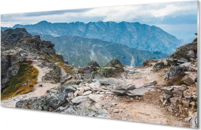 Produktbild von Glasbilder 120x60 Wandkunst Berge