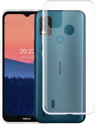Image de Cazy Coque compatible avec Nokia C21 Plus Coque en Silicone - Coque Flexible - Transparant